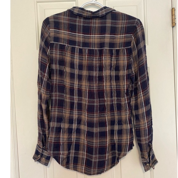 Soft plaid blouse - Picture 2 of 2